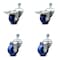 Service Caster 3.5 Inch Solid Polyurethane Swivel 1/2 Inch Stem Caster Total Lock Brake SCC, 2PK SCC-TSTTL20S3514-SPUS-121315-2-S-2 - alternate 1